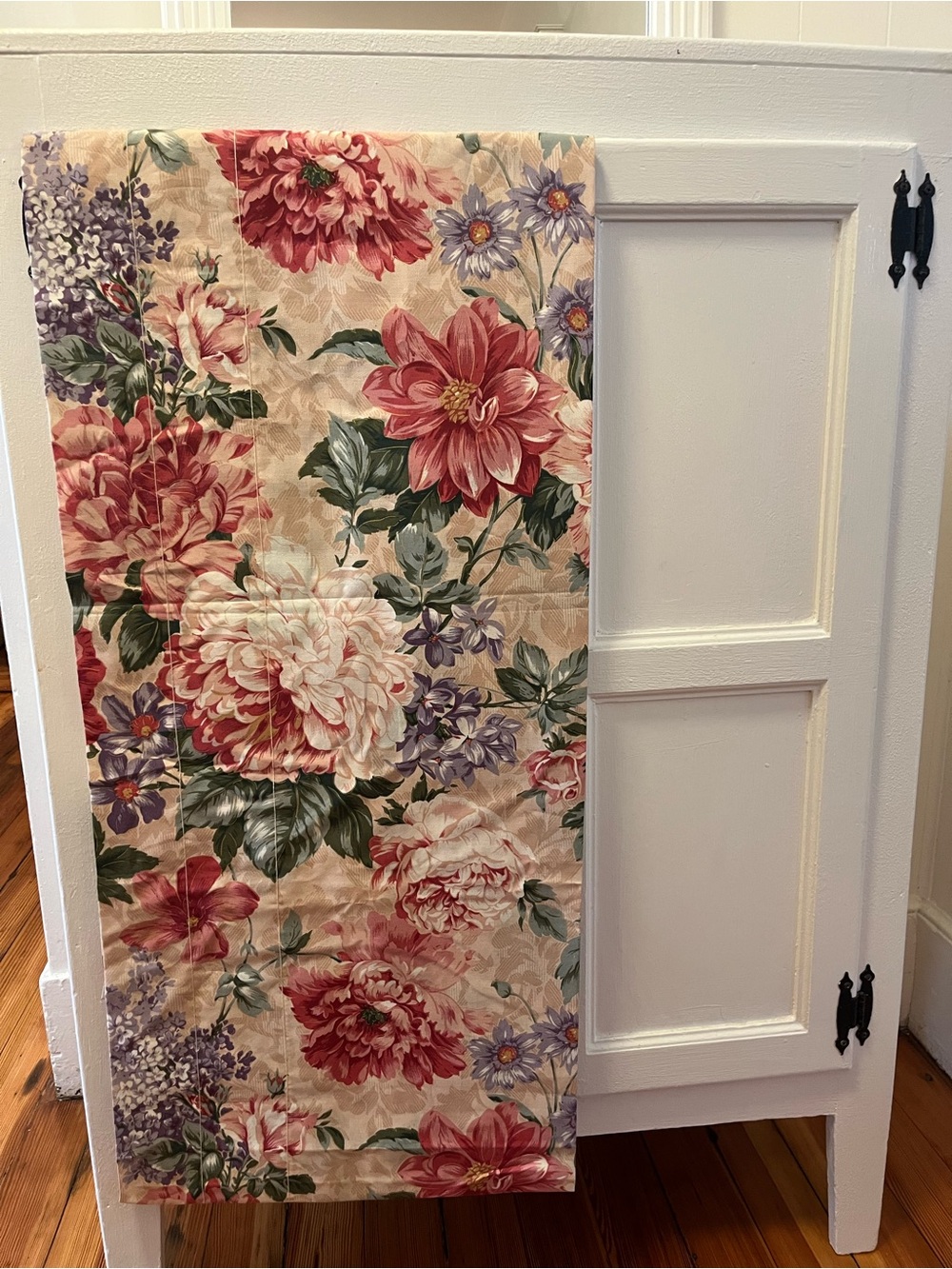 Vintage Floral Valance 80”/ 16”